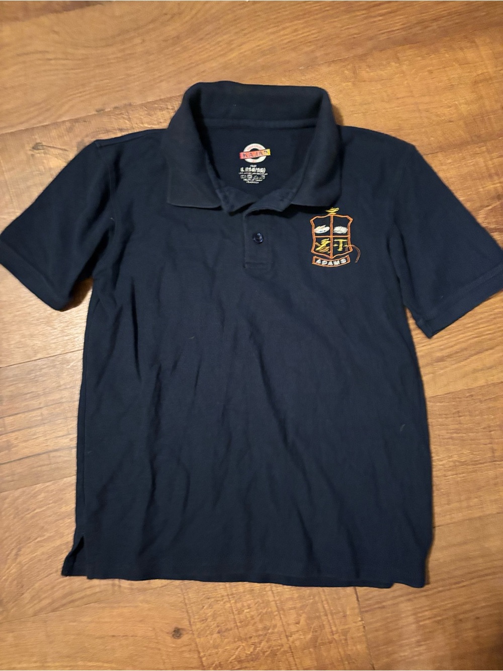 Adam’s jr. high Kids Navy Polo Shirt with Embroidered Crest